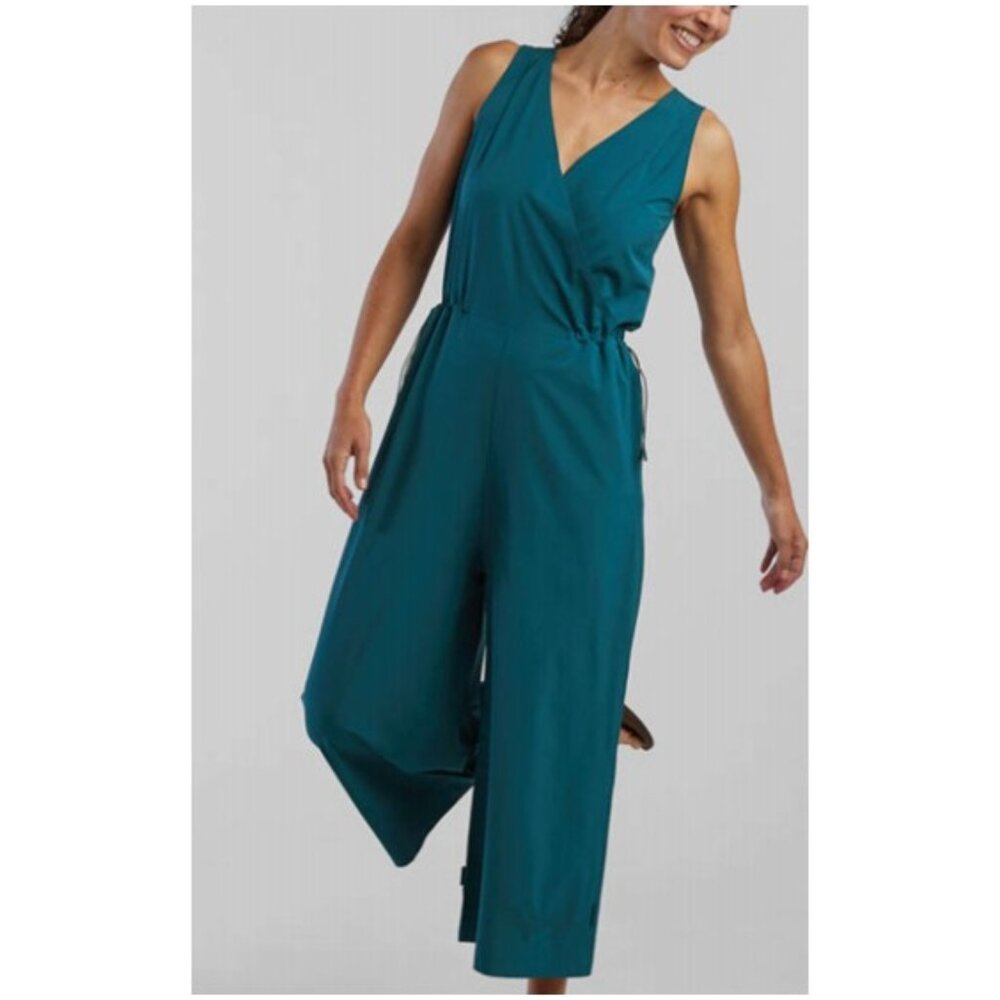 Title 9 sleeveless jumpsuit with cinch waist